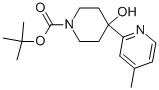 1-BOC-4-HYDROXY-4-(4-METHYL-2-PYRIDINYL)-PIPERIDINE Structure