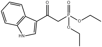 (2-(1H-吲哚-3-基)-2-氧代乙基)膦酸二乙酯 结构式