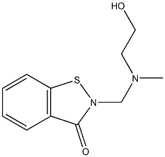 2-[[(2-hydroxyethyl)methylamino]methyl]-1,2-benzisothiazol-3(2H)-one 结构式