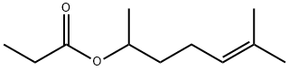 プロパン酸1-メチル-4-ヘキセニル 化学構造式