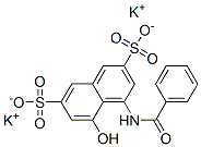 dipotassium 4-(benzoylamino)-5-hydroxynaphthalene-2,7-disulphonate Structure