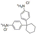 4,4'-cyclohexylidenedianilinium dichloride  Struktur