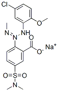 sodium 2-[3-(5-chloro-2-methoxyphenyl)-1-methyltriazen-2-yl]-5-[(dimethylamino)sulphonyl]benzoate,85030-45-1,结构式