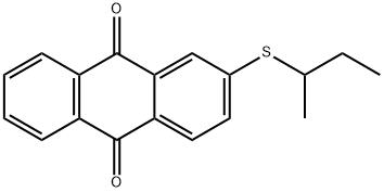 2-[(1-メチルプロピル)チオ]-9,10-アントラセンジオン 化学構造式