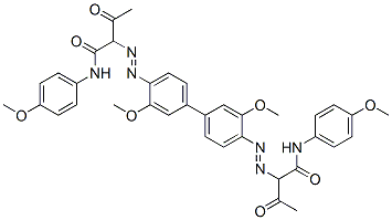 85030-59-7 2,2'-[(3,3'-dimethoxy[1,1'-biphenyl]-4,4'-diyl)bis(azo)]bis[N-(4-methoxyphenyl)-3-oxobutyramide]