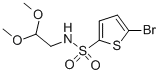 5-BROMO-THIOPHENE-2-SULFONIC ACID (2,2-DIMETHOXY-ETHYL)-AMIDE 化学構造式