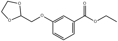ETHYL-3-([1,3]DIOXOLAN-2-YLMETHOXY)-BENZOATE Structure