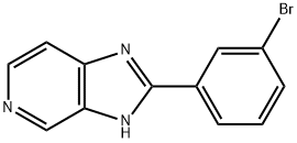 2-(3-BROMO-PHENYL)-1H-IMIDAZO[4,5-C]PYRIDINE 化学構造式
