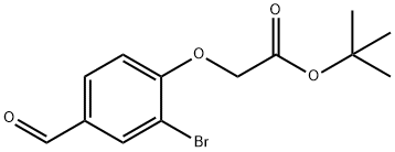 (2-BROMO-4-FORMYL-PHENOXY)-ACETIC ACID TERT-BUTYL ESTER Structure