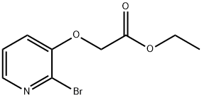 2-(2-溴吡啶-3-基)氧基乙酸乙酯, 850349-18-7, 结构式