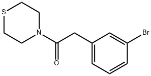 2-(3-BROMO-PHENYL)-1-THIOMORPHOLIN-4-YL-ETHANONE Struktur