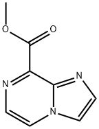 IMIDAZO[1,2-A]PYRAZINE-8-CARBOXYLIC ACID METHYL ESTER 化学構造式