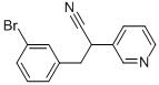 3-(3-BROMO-PHENYL)-2-PYRIDIN-3-YL-PROPIONITRILE 化学構造式