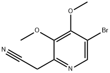(5-BROMO-3,4-DIMETHOXY-PYRIDIN-2-YL)-ACETONITRILE Structure