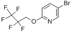 5-BROMO-2-(2,2,3,3,3-PENTAFLUOROPROPOXY)PYRIDINE 化学構造式