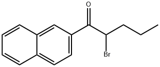 2-BroMo-1-(2-naphthalenyl)-1-pentanone Struktur