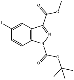1H-인다졸-1,3-디카르복실산,5-요오도-,1-(1,1-디메틸에틸)3-메틸에스테르