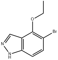 1H-Indazole, 5-broMo-4-ethoxy- 化学構造式