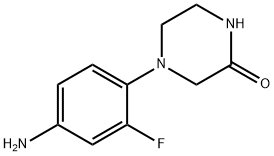 4-(4-Amino-2-fluorophenyl)-2-piperazinone 结构式