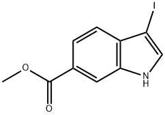 METHYL 3-IODO-1H-INDOLE-6-CARBOXYLATE Structure