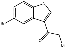2-BROMO-1-(5-BROMO-3-BENZO[B]THIENYL)ETHANONE Struktur