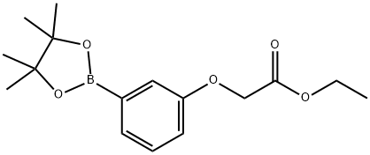 [3-(4,4,5,5-TETRAMETHYL-[1,3,2]DIOXABOROLAN-2-YL)-PHENOXY]-ACETIC ACID ETHYL ESTER|3-(乙氧基羰基)甲氧基苯基硼酸,凤梨脂