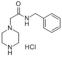 Piperazino-acetic acid-benzylamide hydrochloride 结构式