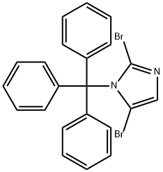 2,5-二溴-1-三苯甲基咪唑, 850429-53-7, 结构式