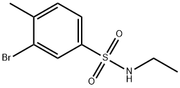 N-乙基-3-溴-4-甲基苯磺酰胺,850429-65-1,结构式