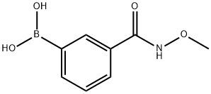 3-(甲氧基氨甲酰基)苯基硼酸 结构式