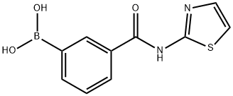 3-(2-THIAZOLYL)AMINOCARBONYLPHENYLBORONIC ACID Structure