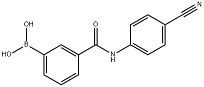 3-(4-CYANOPHENYL)AMINOCARBONYLPHENYLBORONIC ACID Struktur