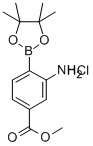 2-氨基-4-甲氧羰基苯基硼酸频哪醇酯盐酸盐,850567-49-6,结构式