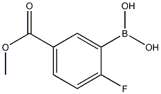 2-氟-5-(甲氧羰基)苯硼酸,850568-04-6,结构式