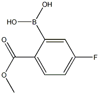5-FLUORO-2-METHOXYCARBONYLPHENYLBORONIC ACID Structure