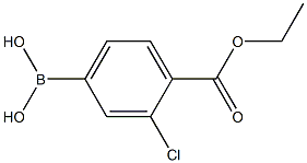 4-乙氧羰基-3-氯苯基硼酸, 850568-11-5, 结构式