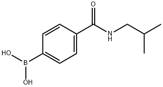 4-(异丁基甲酰氨)苯基硼酸, 850568-13-7, 结构式