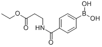 4-[(3-ETHOXY-3-OXOPROPYL)CARBAMOYL]BENZENEBORONIC ACID 化学構造式