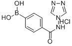 4-((4H-1,2,4-TRIAZOL-4-YL)CARBAMOYL)PHENYLBORONIC ACID, HCL 化学構造式