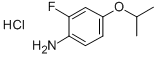 2-FLUORO-4-ISOPROPOXYANILINE HYDROCHLORIDE 化学構造式