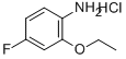 2-乙氧基-4-氟苯胺盐酸盐, 850568-36-4, 结构式