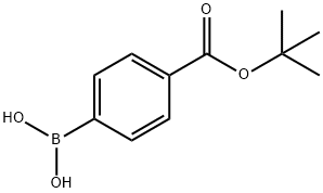 4-(tert-ブトキシカルボニル)フェニルボロン酸 化学構造式