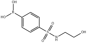 N-(2-羟基乙基)-4-硼苯磺酰胺,850568-77-3,结构式