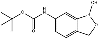 6-(BOC-AMINO)-1-HYDROXY-2,1-BENZOXABOROLANE 化学構造式