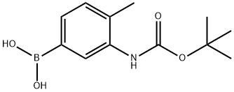 (3-BOC-AMINO-4-METHYLPHENYL)BORONIC ACID Struktur