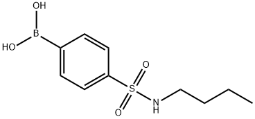 4-(N-BUTYLSULPHONAMIDO)BENZENEBORONIC ACID Struktur