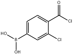 (3-CHLORO-4-CHLOROCARBONYL)BENZENEBORONIC ANHYDRIDE Struktur