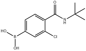 3-CHLORO-4-(N-TERT-BUTYLCARBAMOYL)PHENYLBORONIC ACID Struktur