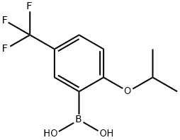 (2-ISOPROPOXY-5-TRIFLUOROMETHYL)BENZENEBORONIC ACID Struktur