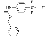 POTASSIUM (4-CBZ-AMINOPHENYL)TRIFLUOROBORATE 化学構造式